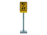 LEGO Roadsign - Diversion - stop for oncoming traffic (R)