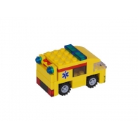 LEGO Ambulance NL-striping - Midi Scale_3