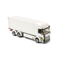 LEGO BHV Transport: Vrachtwagen met laadklep, wit_2