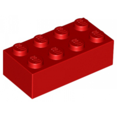 LEGO Bouwsteen 2 x 4, rood