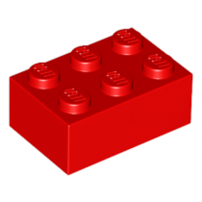 LEGO Bouwsteen 2 x 3, rood