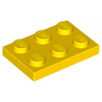 LEGO Plaatje 2 x 3, geel