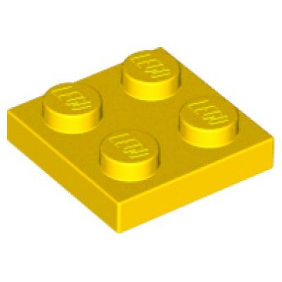 LEGO Plaatje 2 x 2, geel