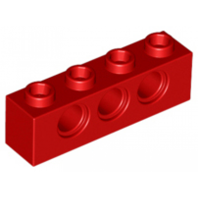 LEGO Technic Steen 1 x 4, rood