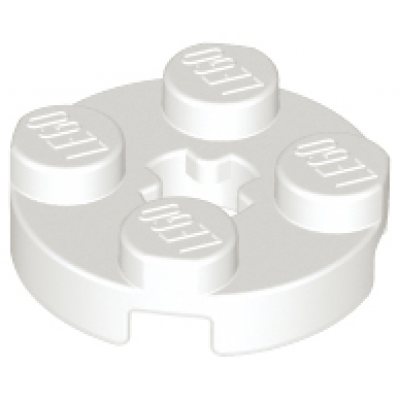 LEGO Plaatje 2 x 2 rond, wit