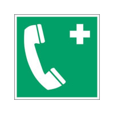 Reddingspictogram (bord) - Telefoon voor noodgevallen [250x250]