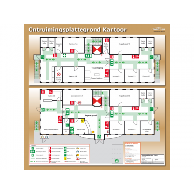 BHV Table Top - Plattegrond Kantoor [NEN-EN-ISO 7010]_1