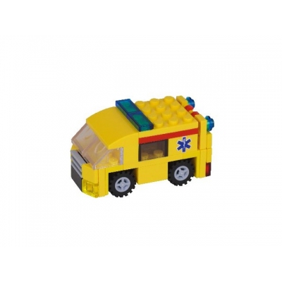 LEGO Ambulance NL-striping - Midi Scale_1