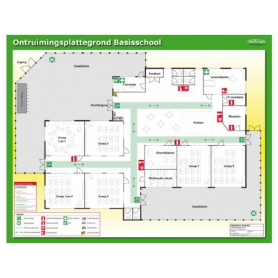 BHV Table Top - Plattegrond Basisschool [NEN-EN-ISO 7010]_1