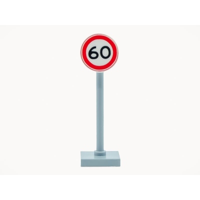 LEGO Verkeersbord - Maximum snelheid 60 km/u_1