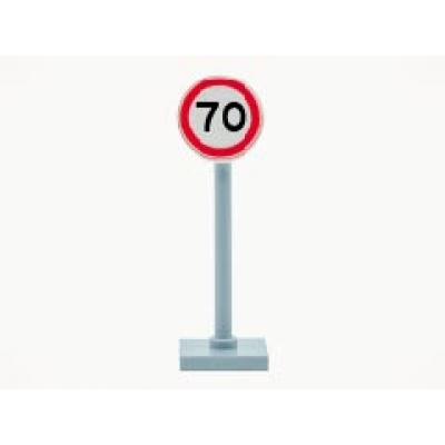 LEGO Verkeersbord - Maximum snelheid 70 km/u_1