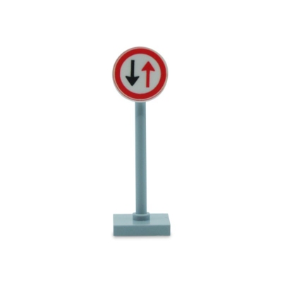 LEGO Verkeersbord - Stop voor tegemoetkomend verkeer_1